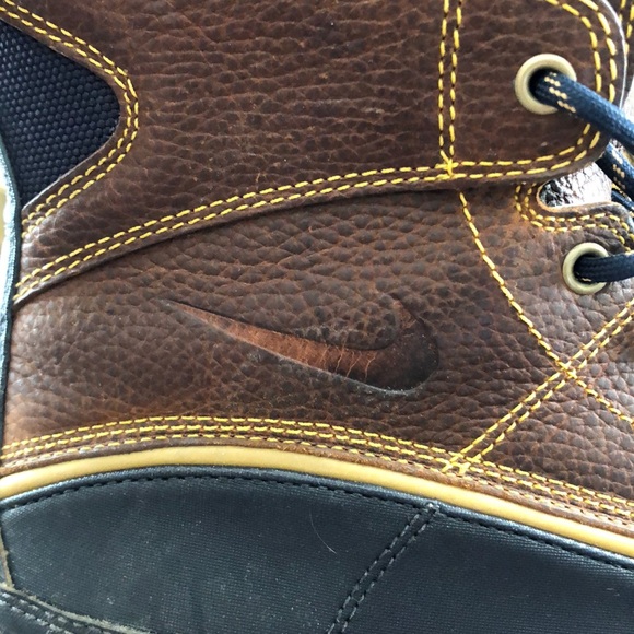 Nike Shoes | Nike Woodside Ii High Mens Navy Brown Duck Boots | Poshmark